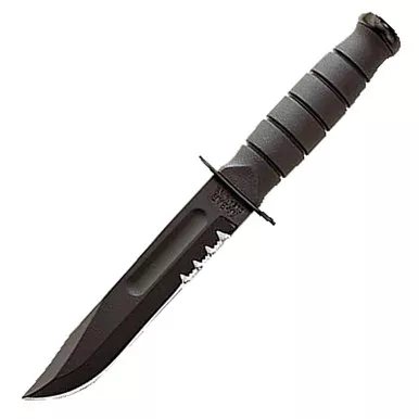 Ka-Bar Knives Short Fixed Blade Knife Clip Point 5.25" 1257