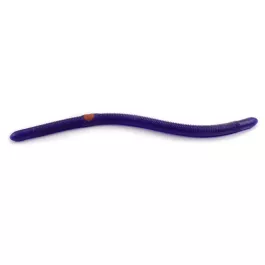 Kelly's Plow Jockeys Pre-Rigged Plastic Scented Worm - Purple Wild Grape