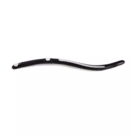 Kelly's Two-Hook Weedless Pre-Rigged Plastic Scented Worm - Black & White
