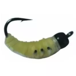 Kenders Tungsten Akua Wax Worm Jig - #8 - Cream