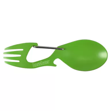 Kershaw 1140GRN Ration (Spoon, Fork, Bottle Opener, & Carabiner), Spring Green