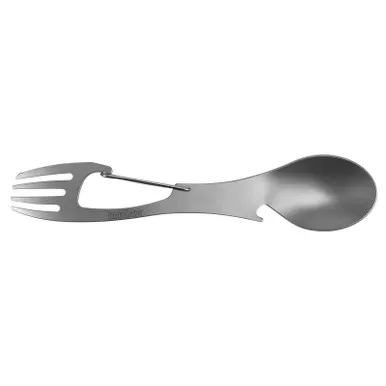 Kershaw 1145X Ration XL (Spoon, Fork, Bottle Opener, & Carabiner), Silver