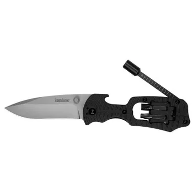 Kershaw 1920 Select Fire Folding Knife Drop Point 3.40" 8Cr13MoV Plain Edge Blade, Black Handle
