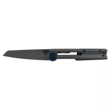 Kershaw 2045X Decibel Folding Knife Reverse Tanto 3.00" Titanium Carbon-Nitride Coating, Satin Flats 8Cr13MoV Plain Edge Blade, Gray Handle