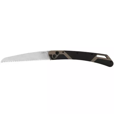 Kershaw 2556 Taskmaster Saw 2 Folding Saw 7" Nickel Plated Serrated Blade, Tan Handle