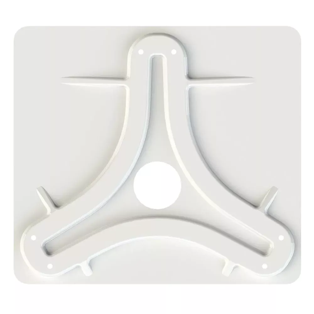 KING Jack™/Omni Antenna Mounting Plate – White