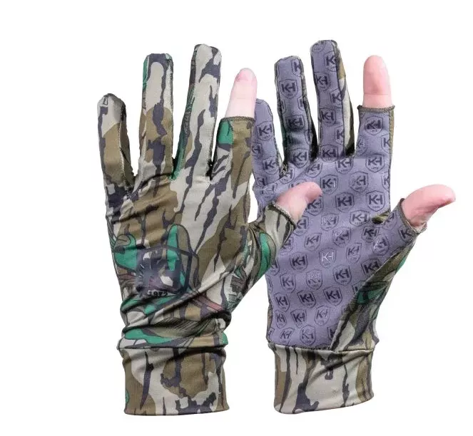 Knight & Hale Run N’ Gun Gloves – Mossy Oak Greenleaf #KHT0212