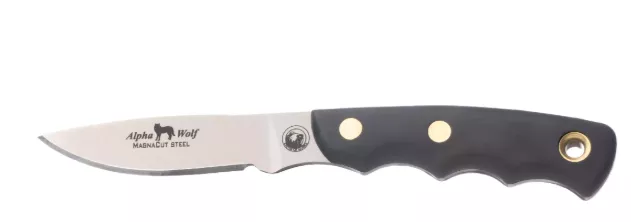 Knives of Alaska Alpha Wolf D2 Suregrip – Black #00326FG