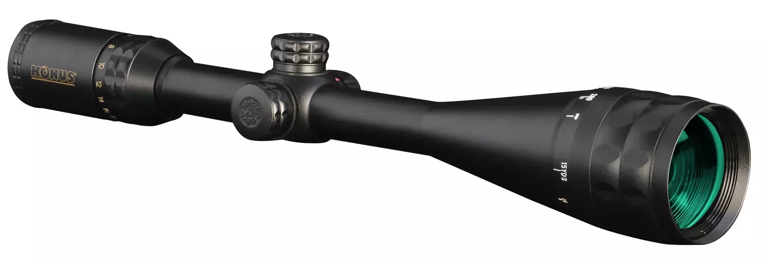 Konus KonusPro-Plus Long Range Matte Black 6-24x50mm AO 1″ Tube
