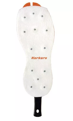 KORKERS OmniTrax v3.0 Studded Felt Sole, Gray/Orange (FA3050)
