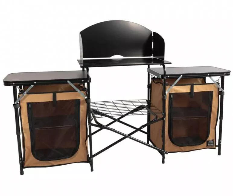 Kuma Outdoor Gear Busy Bear Camp Kitchen, Safari/Black• 833-KM-BBCK-SB