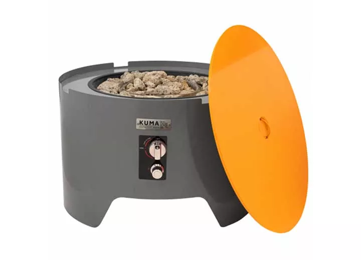 Kuma Outdoor Gear Cylinder Firepit, Graphite/Orange• 870-KM-CFP-GROR