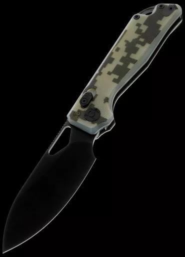 Kunwu Pulsar G10 Camo Folding Knife