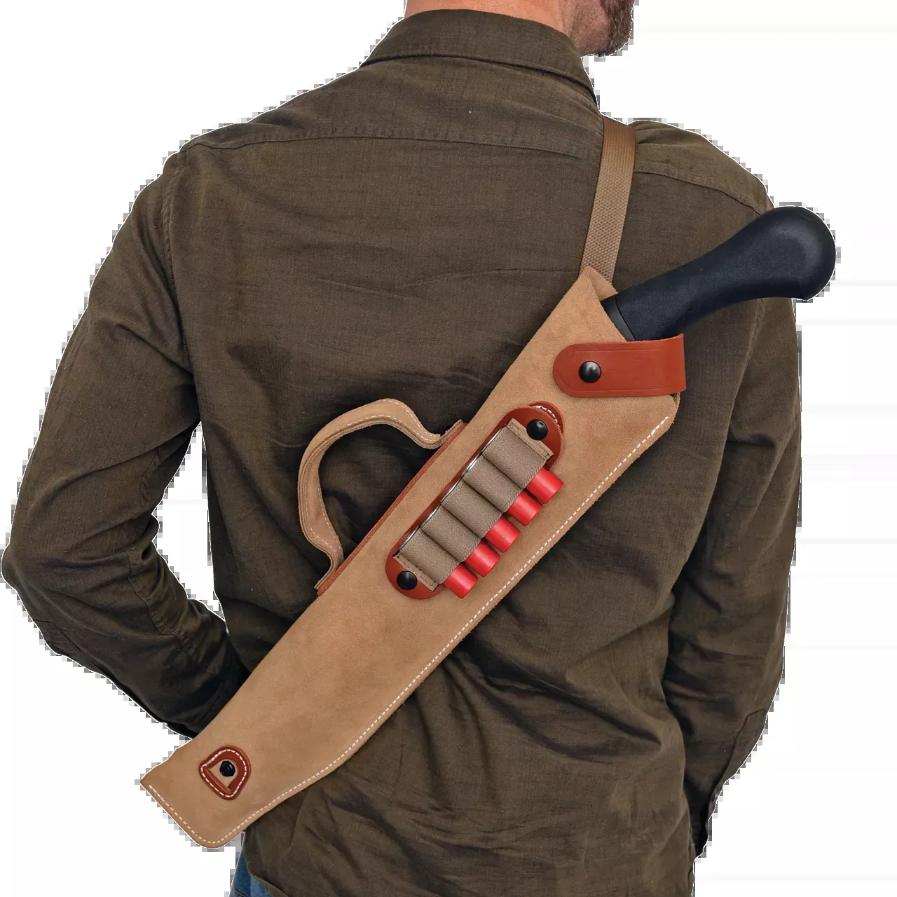 Kurz 14″ Leather Shotgun Scabbard – Natural