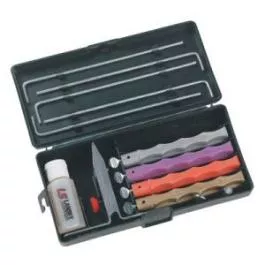 Lansky 4-Stone Deluxe Diamond System | Precision Knife Sharpening Kit