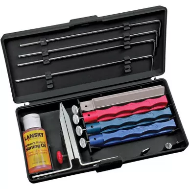 Lansky Sharpeners LKUNV 4-Stone Knife Sharpening Universal System