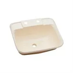 Lasalle Bristol Plastic White Drop-In Rectangular Single Bowl Lavatory Sink, 15″L x 12.5″W• 16186PWA