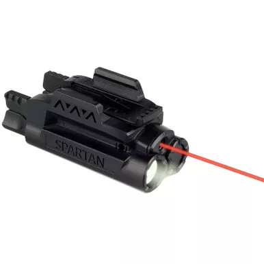 LaserMax Spartan Weapon Light Mint Green LED with Red Laser Sight Picatinny-Style Rail Mount Matte