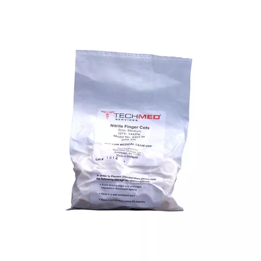 Latex Free Finger Cots – Medium, Box of 144