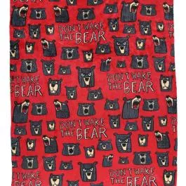 Lazy One Don't Wake the Bear Travel Blanket