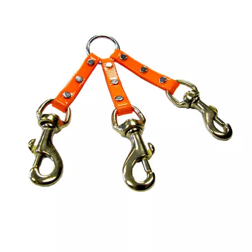 Leather Brothers Sunglo 3-Dog Couplet #145D-OR