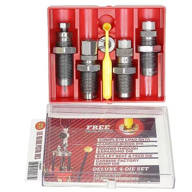 LEE 90965 DELUXE 4 DIE CARBIDE SET 40 SMITH & WESSON AND 10MM AUTO