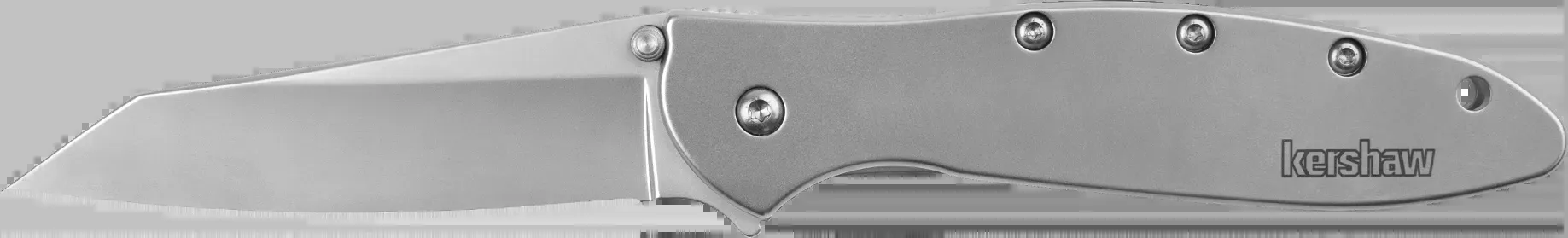 Leek Random EDC 3″ Folding Reverse Tanto Plain Blade Knife – Silver