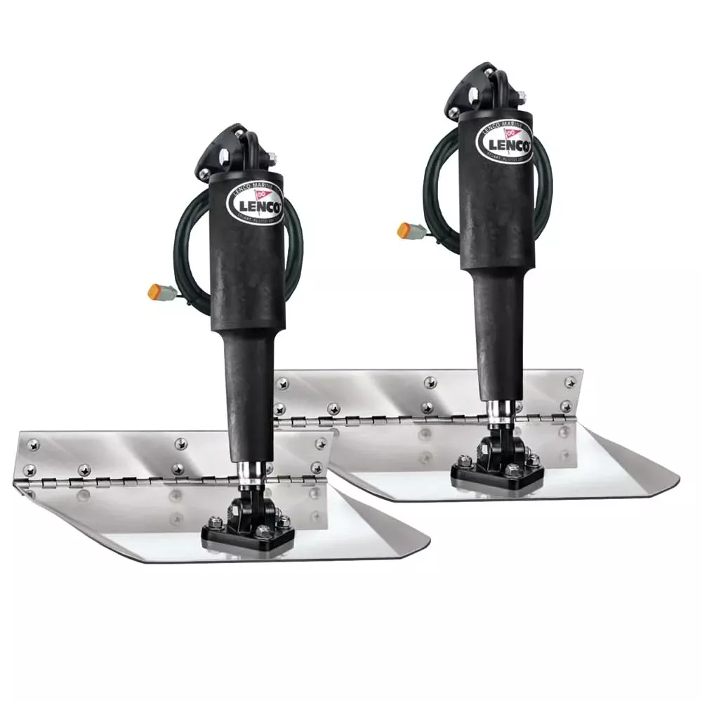 Lenco 12″ x 12″ Electro-Polished Standard Trim Tab Kit – 15114-101