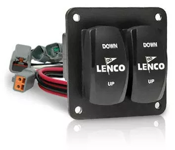 Lenco Double Rocker Switch Kit Single - 12 & 24-Volt - Single Actuator Systems• 10222-211D