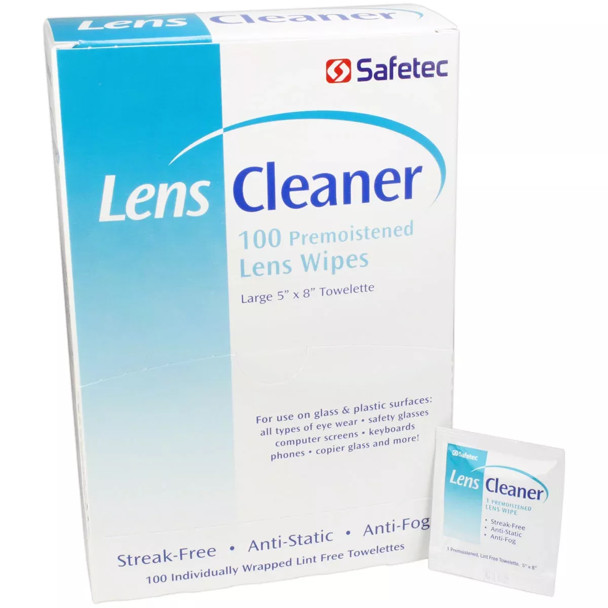 Lens Cleaner Wipes, 100 per box