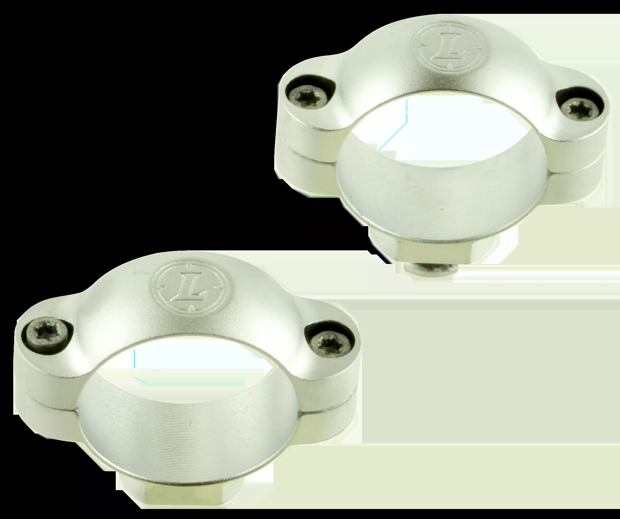 Leupold 52494 Standard Scope Ring Set Medium 30mm Tube Silver Steel