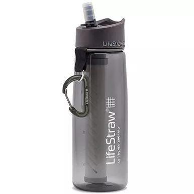 Lifestraw Go 22Oz Water Filter Bottle, Grey