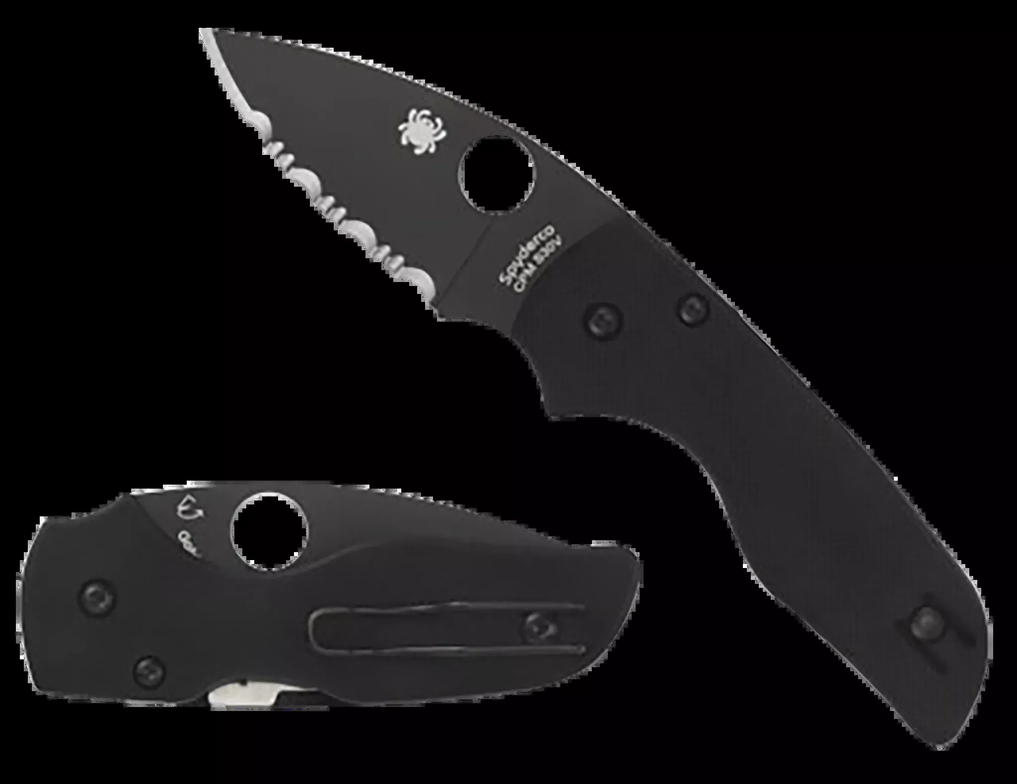 Lil’ Native 2.42″ Plain Blade Folding Knife – Black/Black