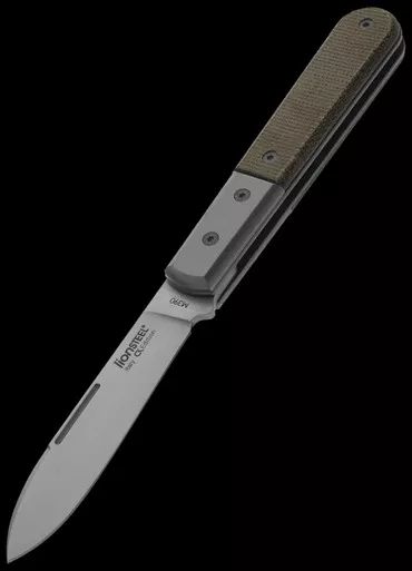 LionSteel Barlow Roundhead Spear Point Micarta Folding Knife