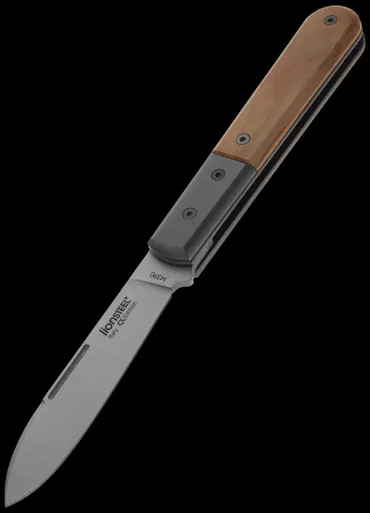 LionSteel Barlow Roundhead Spear Point Olive Folding Knife