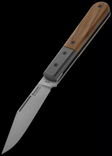 LionSteel Barlow Shuffler Clip Point Olive Folding Knife