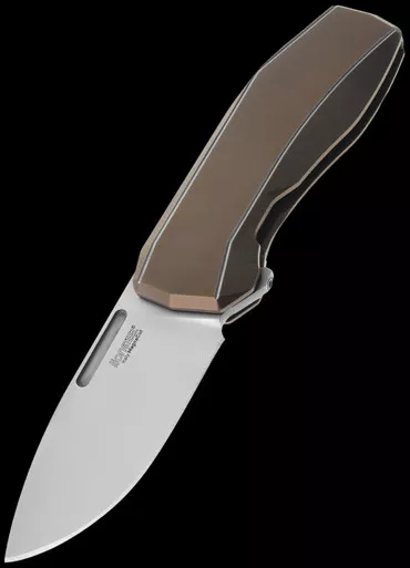 LionSteel N.ONE Titanium Bronze Folding Knife