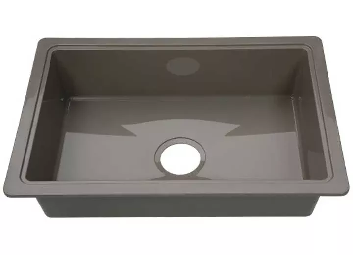 Lippert ABS Plastic RV Single Kitchen Galley Sink, 25″ x 17″ x 6.6″• 809033