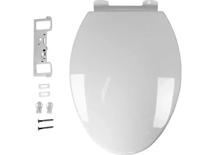 Lippert Flow Max Replacement RV Toilet Seat, White• 2022121972