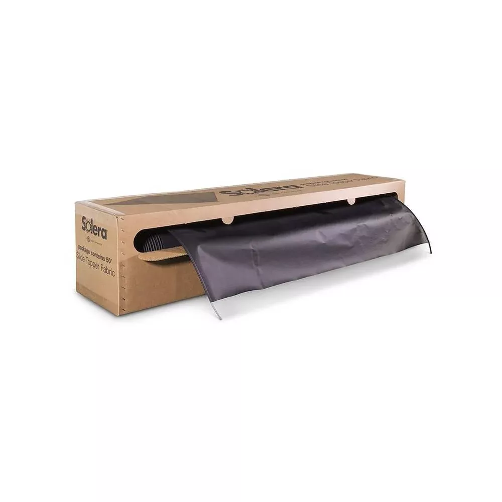 Lippert Solera Universal Slide Topper Replacement Cut-To-Fit Fabric – Black• 432253