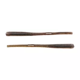 LiveTarget Finesse Worm - 5.5" - Brown/Black