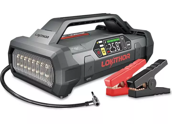 Lokithor Jump Starter with Air Compressor 2000Amp• JA301