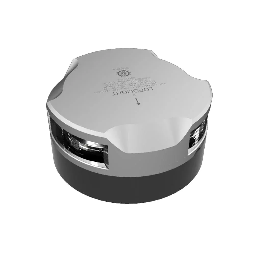 Lopolight Masthead, Anchor & Stern Light – 3nm – Single – Silver Housing – Horizontal Mount f/Sailing Vessels