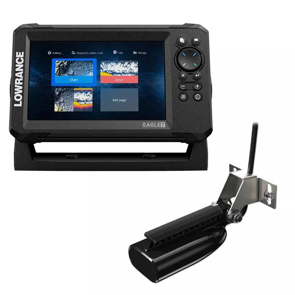 Lowrance Eagle 7 w/SplitShot TransducerDiscover OnBoard Chart [000-16227-001]