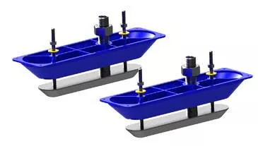 Lowrance Stainless Steel StructureScan HD Thru-Hull Transducer Pair with Y Cable• 000-11460-001