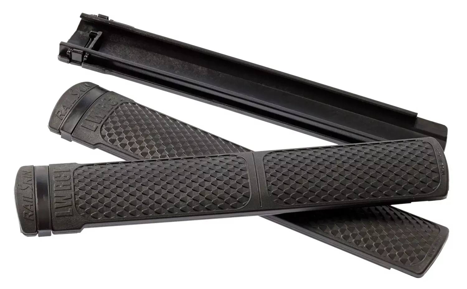 LWRC RailSkinPicatinny Rail 6.25″ Black Polymer 2 Pack