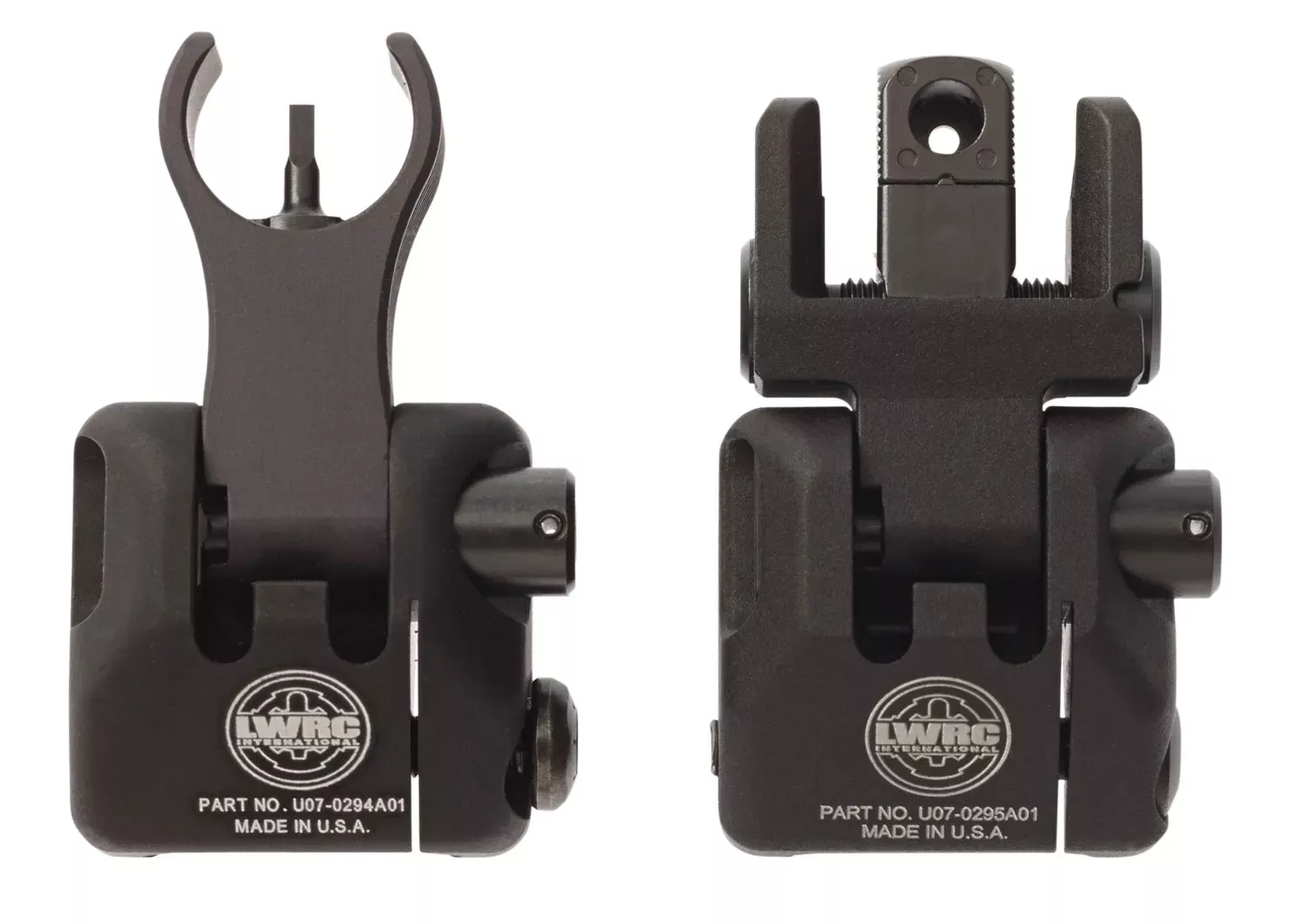 LWRC Skirmish BUIS Set Folding Black for AR-Platform