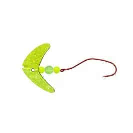 Mack’s Lures Smile Blade Slow Death – Chartreuse Sparkle/Yellow Char