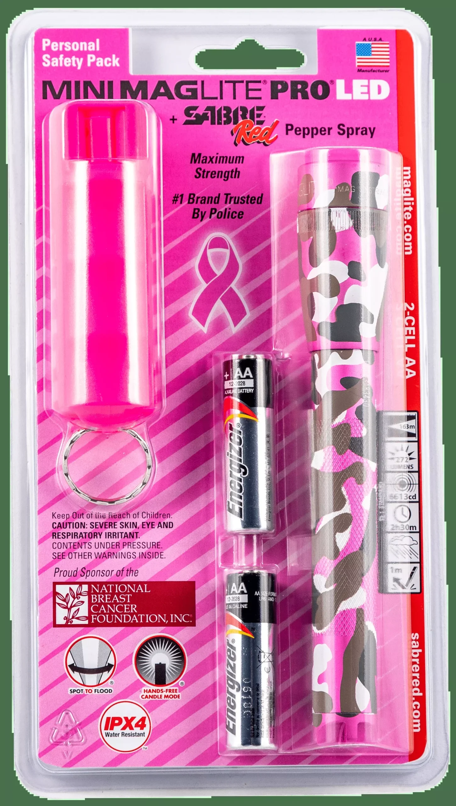 Maglite Mini Pro, Mlt Sp2pue6 Mini Pro And Pepper Spray Pinkcamo