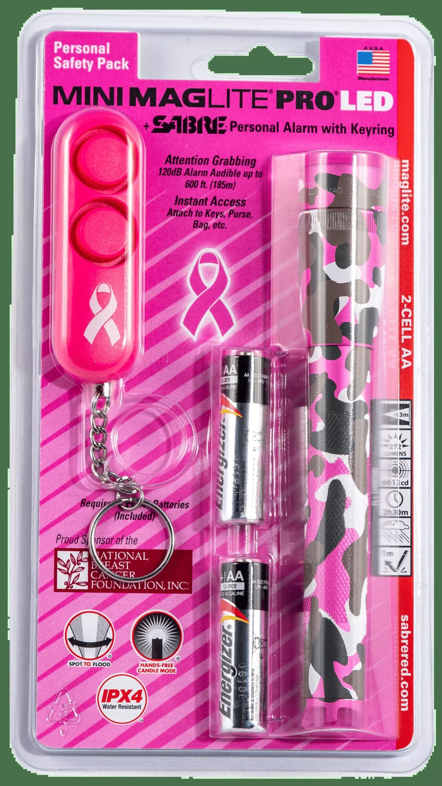 Maglite Mini Pro, Mlt Sp2puf6 Mini Pro And Personal Alarm Pinkcamo